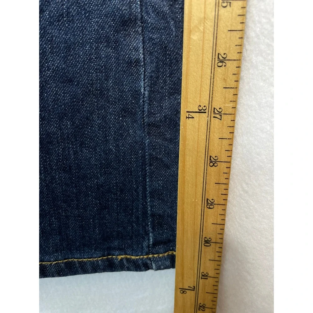 St Johns Bay Stretch Jeans Women 16 Dark‎ Bootcut Wash Denim Relaxed Fit Casual